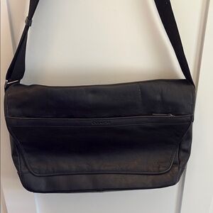 Coach Black Messenger Bag with Adjustable Strap